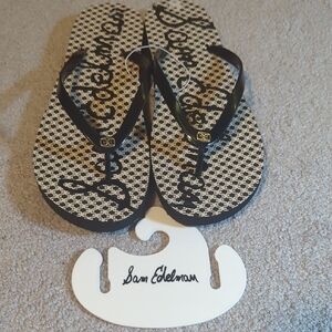 Sam Edelman Monochrome Patterned Flip Flops